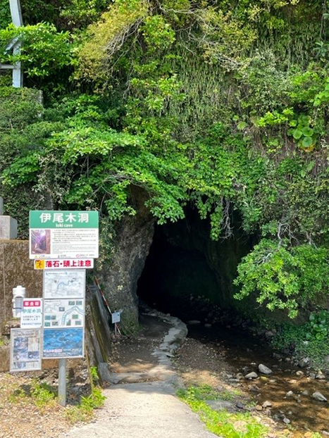 伊尾木洞入り口