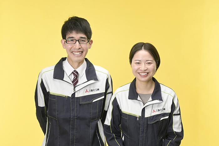 若手社員登場 メインビジュアル マンスリーみつびし